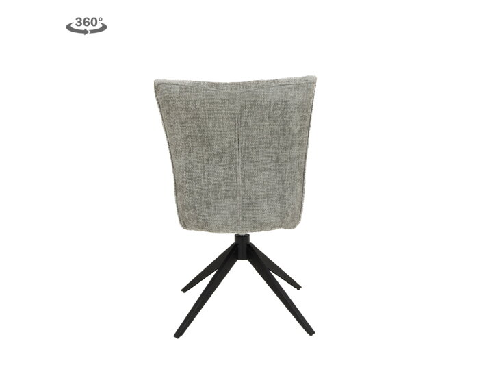 Bardi Stoel - fabric Haga 09 silver (draaibaar)