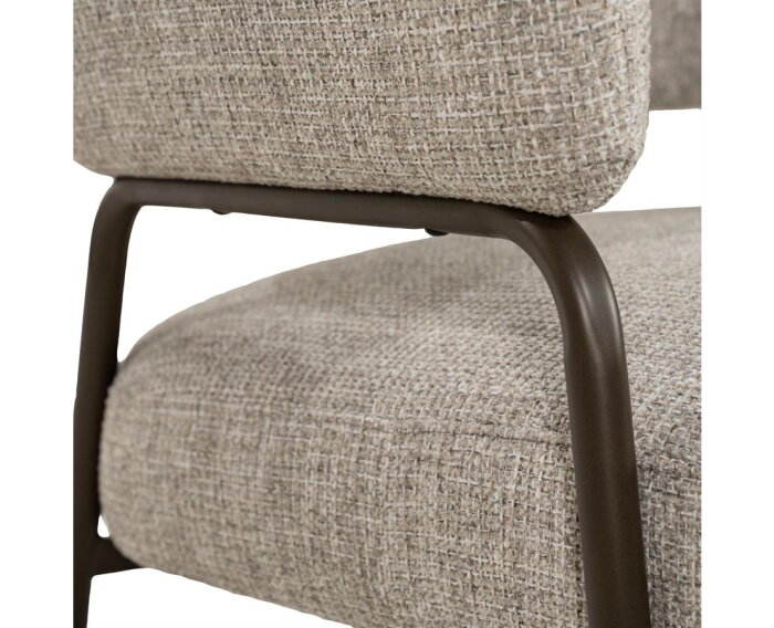 Fauteuil Fabrice - taupe | Eleonora