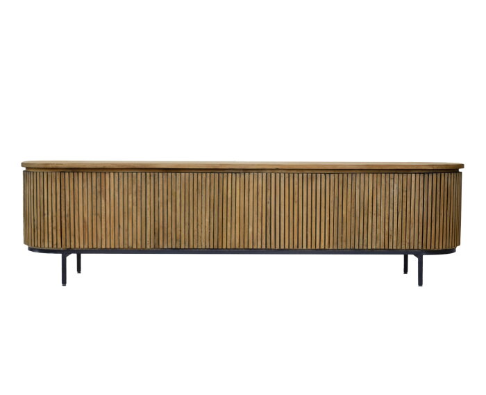 Tv meubel Lausanne 210cm teakhout- Naturel