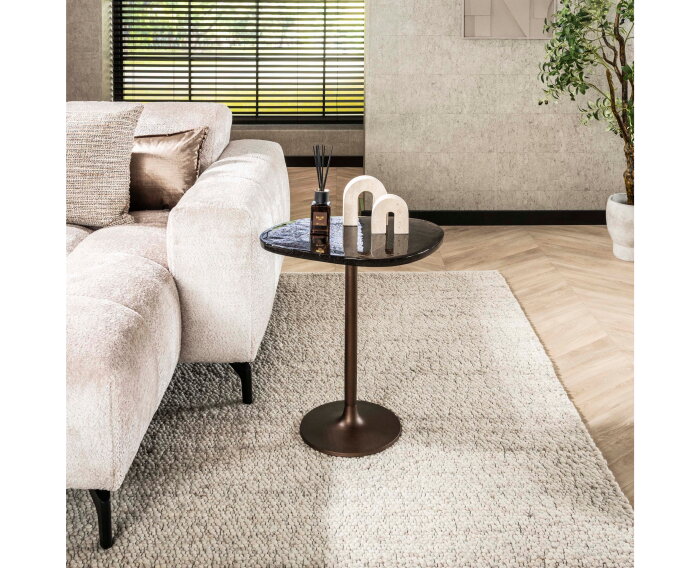 Bijzettafel H55 Eclips - Koper antiek finish