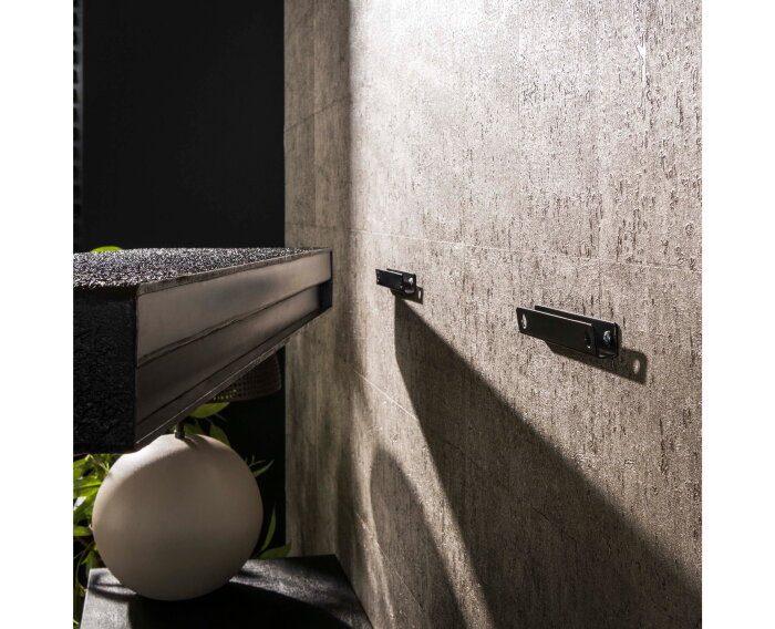 Wandplank 100cm metallic - Grijs