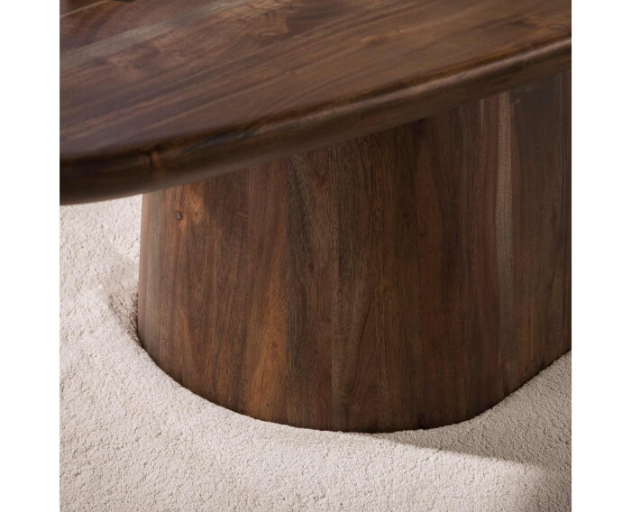 Salontafel Central 135 - Massief acacia bruin