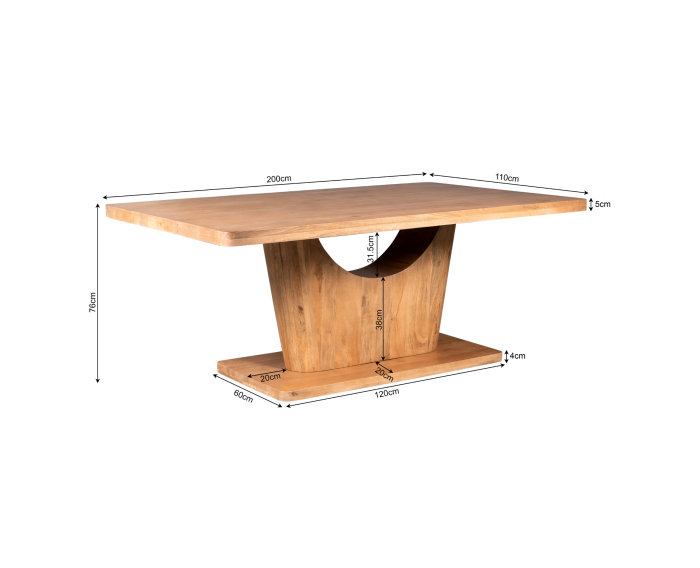 Eettafel Voco | 200 cm | Naturel