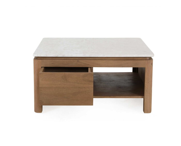 Vierkante Salontafel Dallas Naturel Mangohout 80 cm