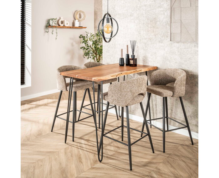 Bartafel Timber Acacia 130x70 cm - Naturel