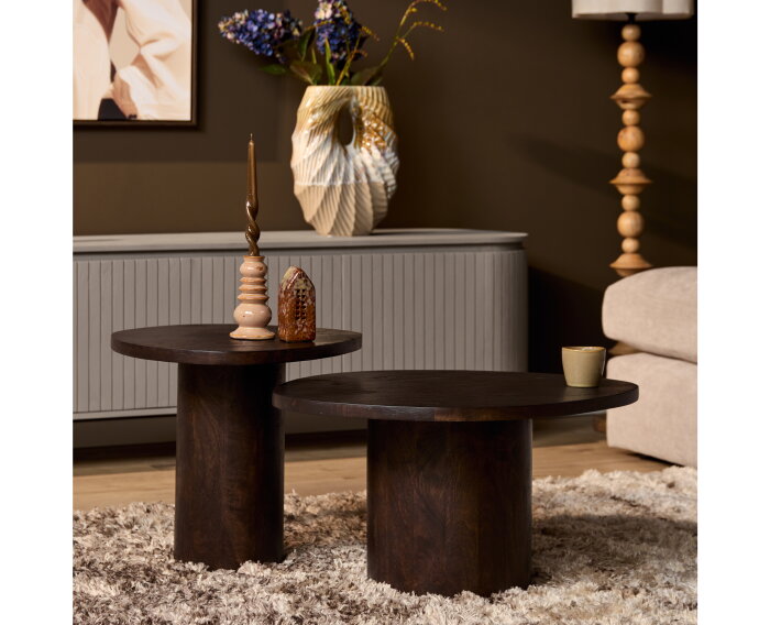 Salontafel Mirre | Brown | Set van 2