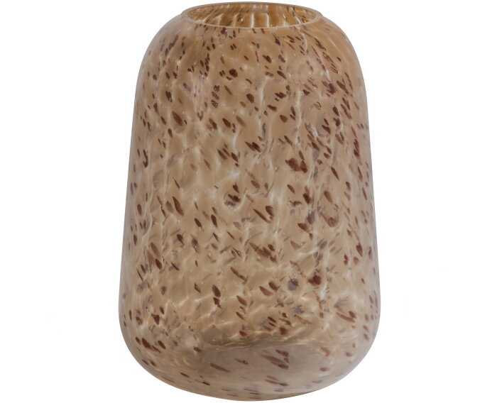 Summer Handgemaakte Vaas 26cm Glas Beige - BePureHome