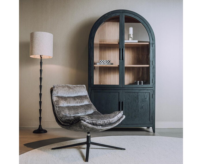 Venice Fauteuil - fabric BMG803 dark grey (draaibaar)