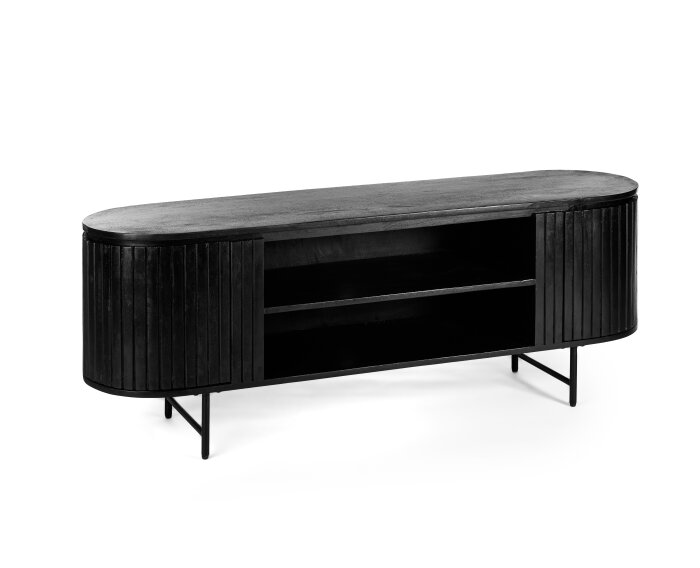 Tv-meubel 2D, 155 cm, B340 zwart
