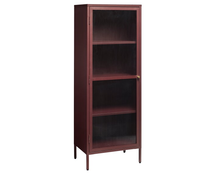 Vitrinekast Bronco tower 160 cm - Rood