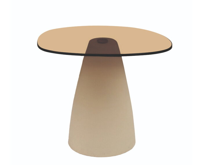 Salontafel Brix Mylon beige 50 cm | Livingfurn