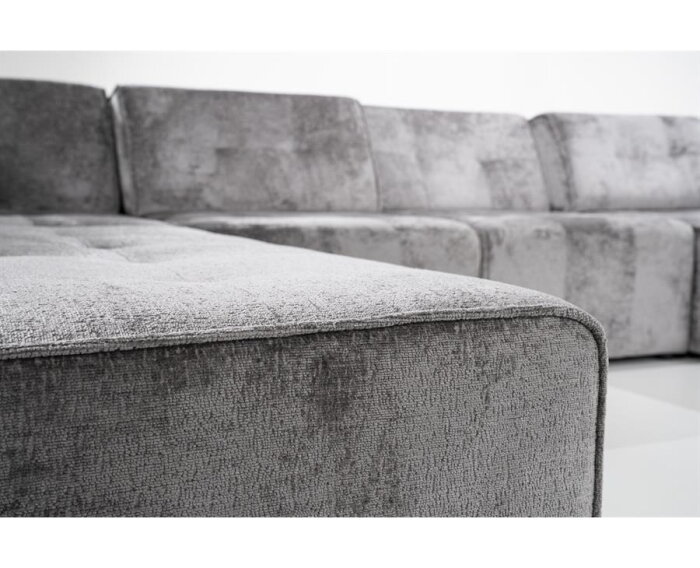 SEVN Milou modulaire hoekbank - U-bank Genesis Iron - 378x241 cm - zelf samen te stellen