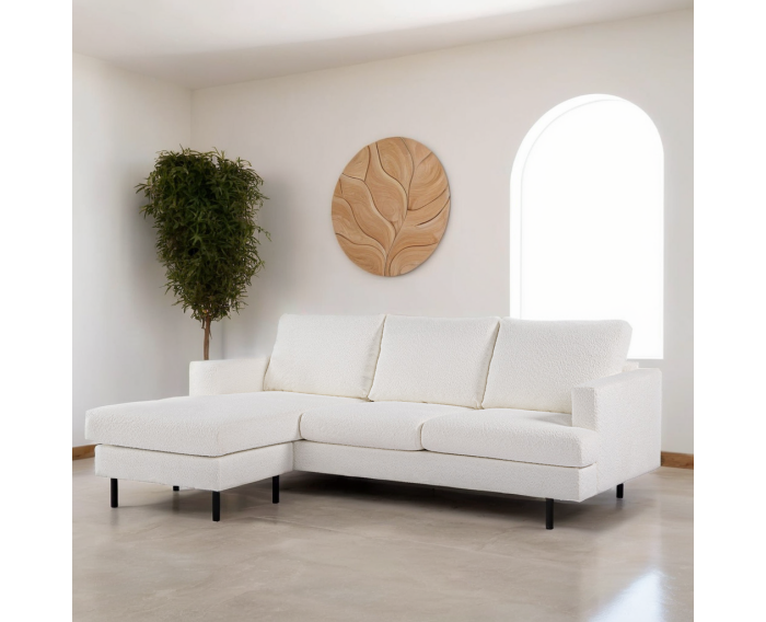 3 seater sofa CL L+R, fabric Abriamo, A920 natural