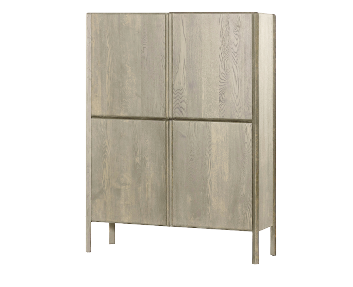 Amalfi Opbergkast white wash 120 cm