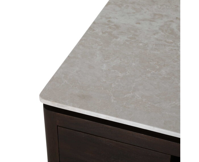 Vierkante Salontafel Dallas Bruin Mangohout 80 cm