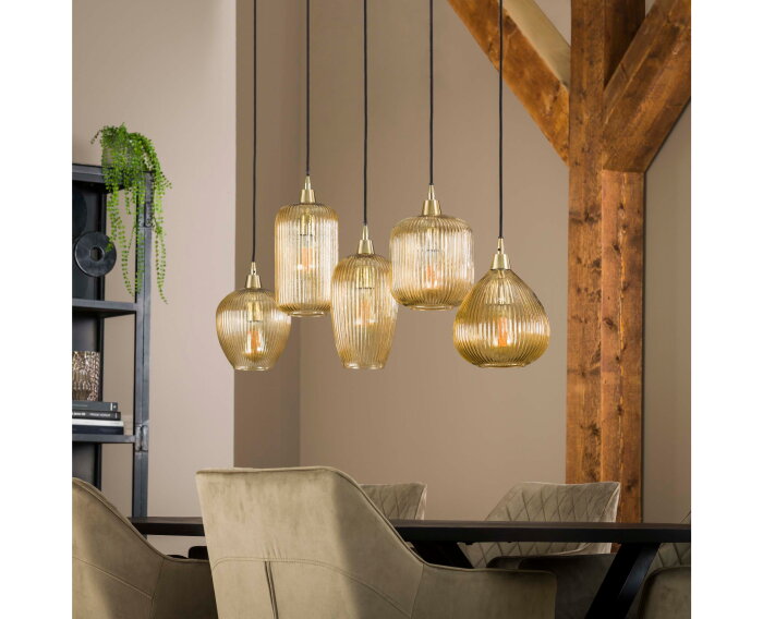 Hanglamp Stripe | 6 Lampen