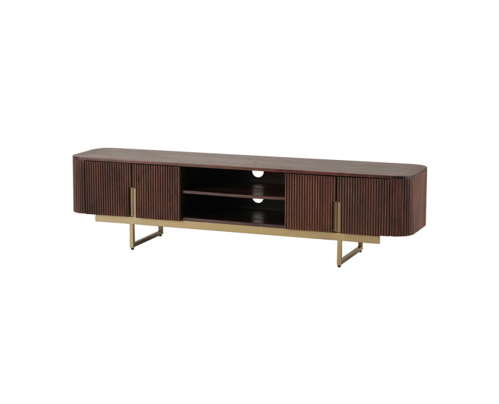 TV-meubel Cambridge 180cm Mangohout  - Walnut | Hotel collection