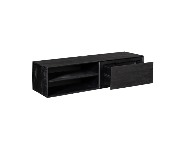 Zwevend tv meubel Ambiance Black | 120 cm