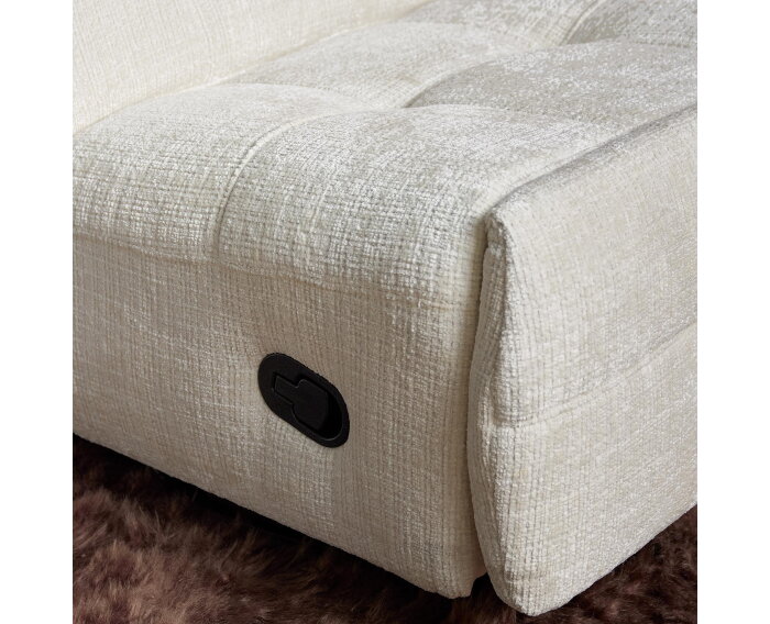 Relaxfauteuil Chill - Draaibaar & Verstelbaar - Cremona stof - Off White - 78&times;97&times;90 cm - Starfurn