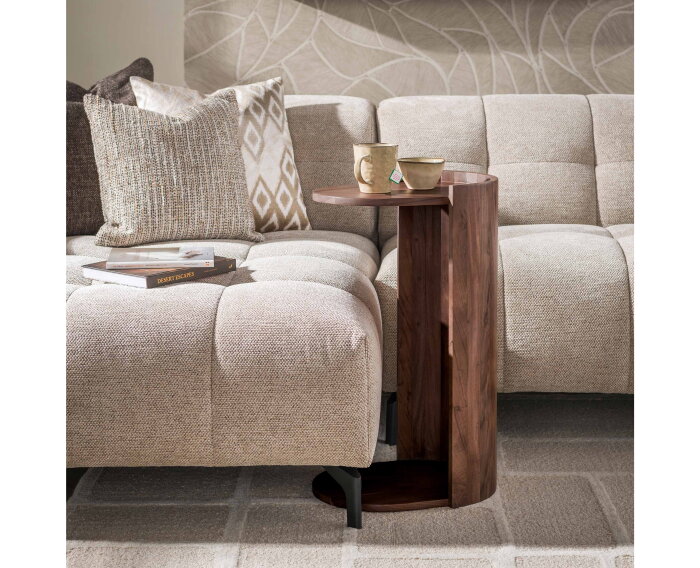 Overzettafel Carry - Massief acacia bruin