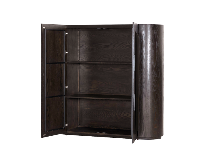 Allure Opbergkast donkerbruin 150 cm