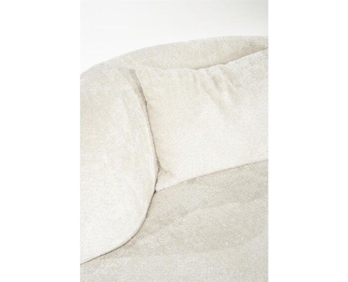 Fauteuil Emily – Grote ronde draaifauteuil 130 cm - Japandi - Beige | SEVN