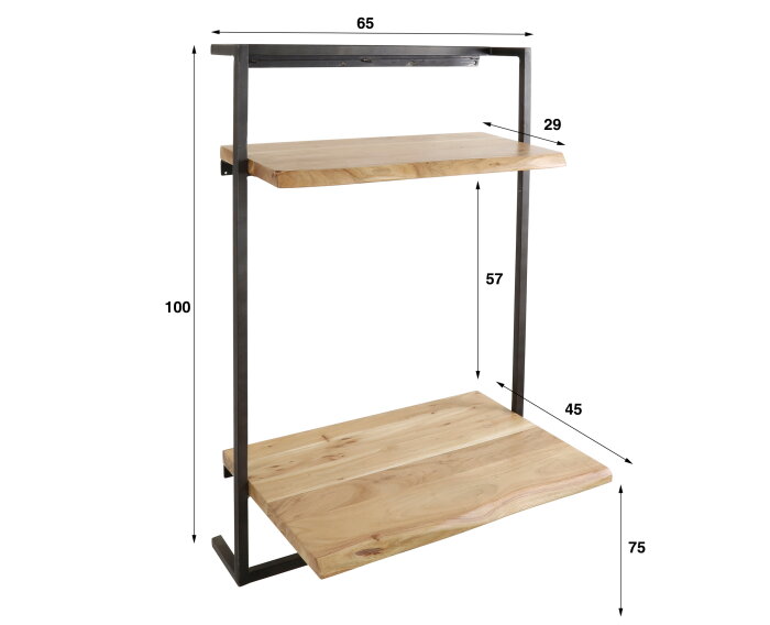 Desk air solid - Massief acacia naturel