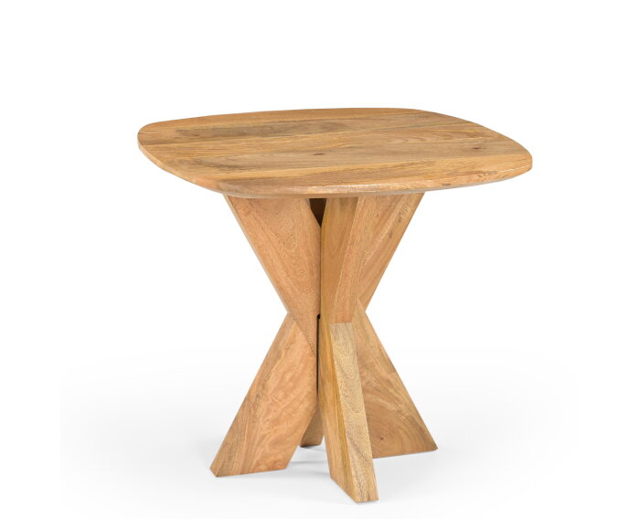 Bijzettafel Deens Ovaal Runa met Houten Onderstel 60