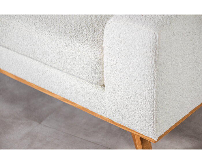 Hoekbank Avelon Links By-Olaf – Stof Abriamo Naturel – Houten Poten – 3-zits met hoek links – 292 x 202 cm
