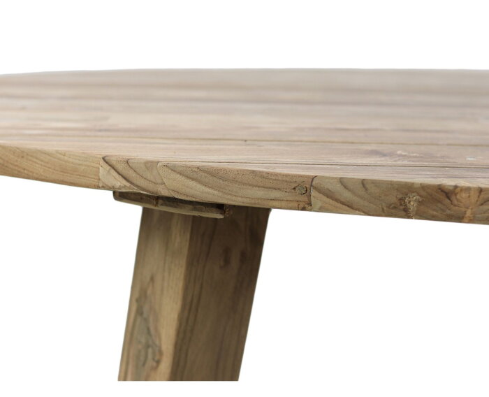 Tuintafel ovaal - 220x110x75 - Naturel - Teakhout