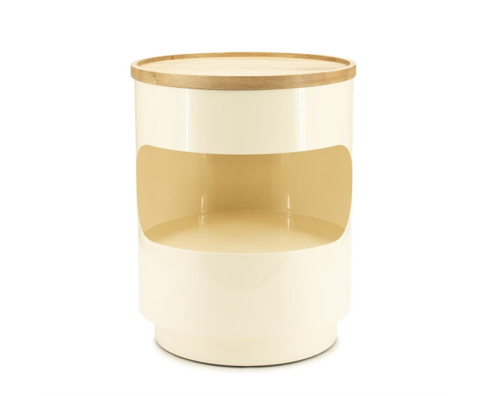 Side table Tondo 37x37cm - beige | BY-BOO