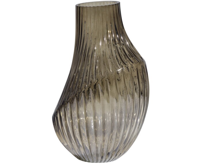Toot Vaas Glas Smoke 25xØ15cm - BePureHome