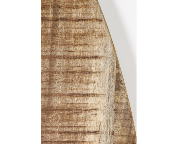 Ovaal tafelblad - 200x100x4 - Naturel - Mangohout