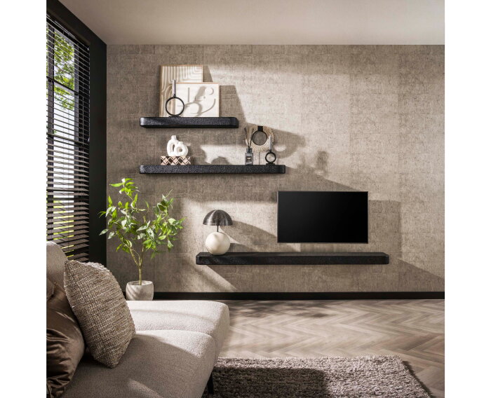 Wandplank 100cm metallic - Grijs