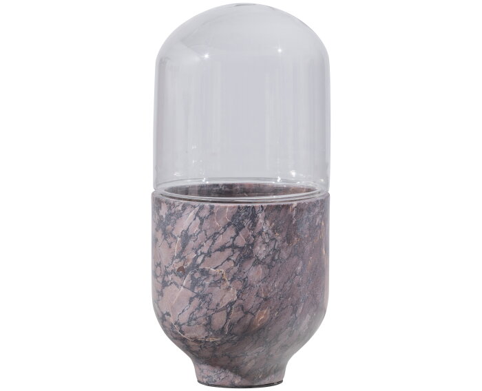 Asel Tafellamp Marmer Glas Grijs Bruin - WOOOD Exclusive