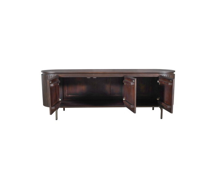 Tv meubel Solana Bruin Mangohout 165 cm