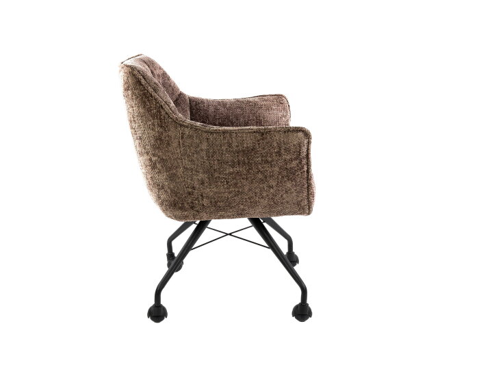 Armstoel wieltjes Raster VPE2 - Rich champagne