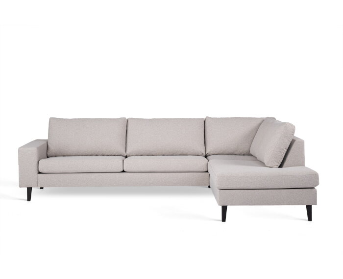 By-Olaf Hoekbank Castricum rechts – 3-zits stof Cover 83 grijs – 290x199 cm