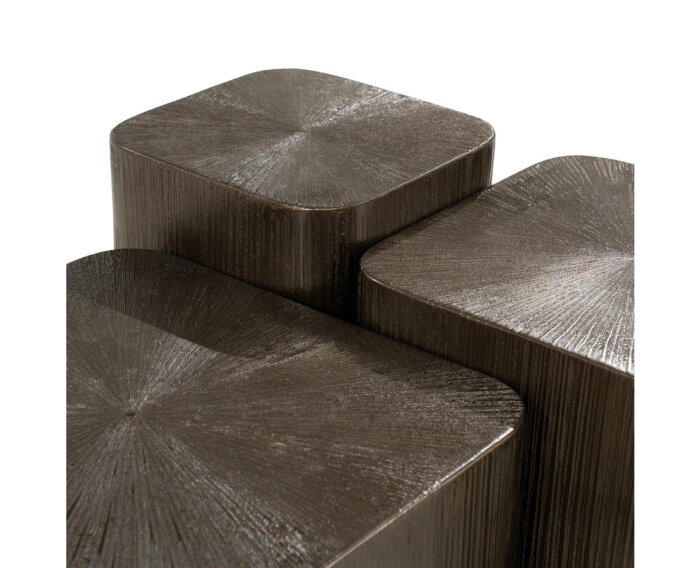 Salontafel set Silva 55x55cm - bruin | Eleonora