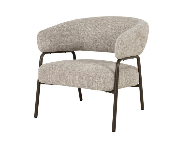 Fauteuil Fabrice - taupe | Eleonora