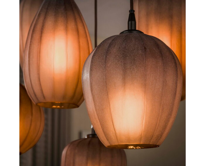 Hanglamp Altura 4+3L - Sienna bruin-frosted