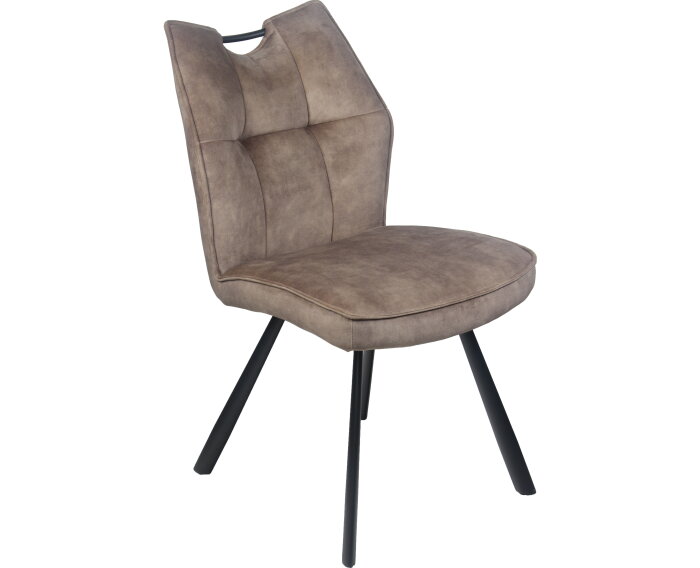 Eetkamerstoel Felien Velvet - Bruin