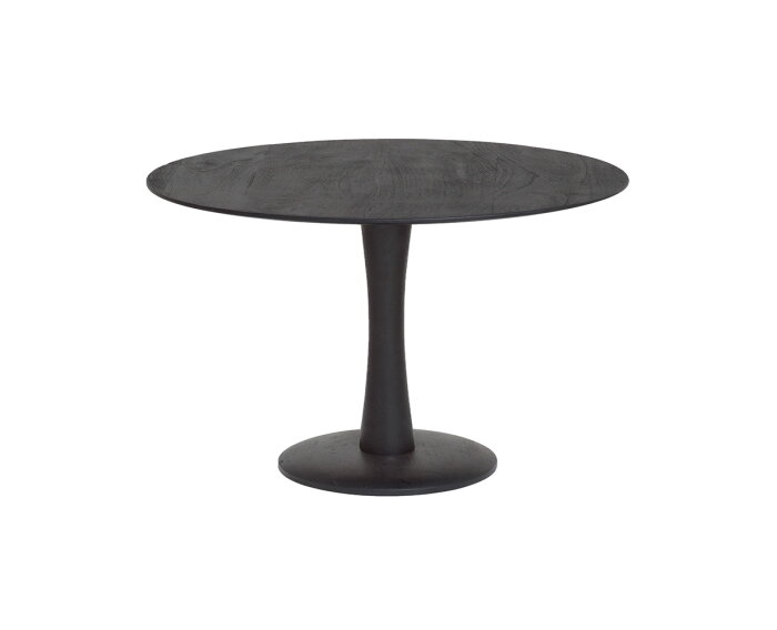 Eettafel Flare rond Ø120 cm - zwart | Nijwie