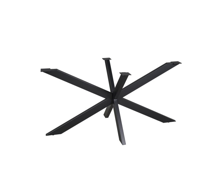 Matrixpoot Zwart Ovaal/Rechthoek 140 cm Koker 4x8 cm
