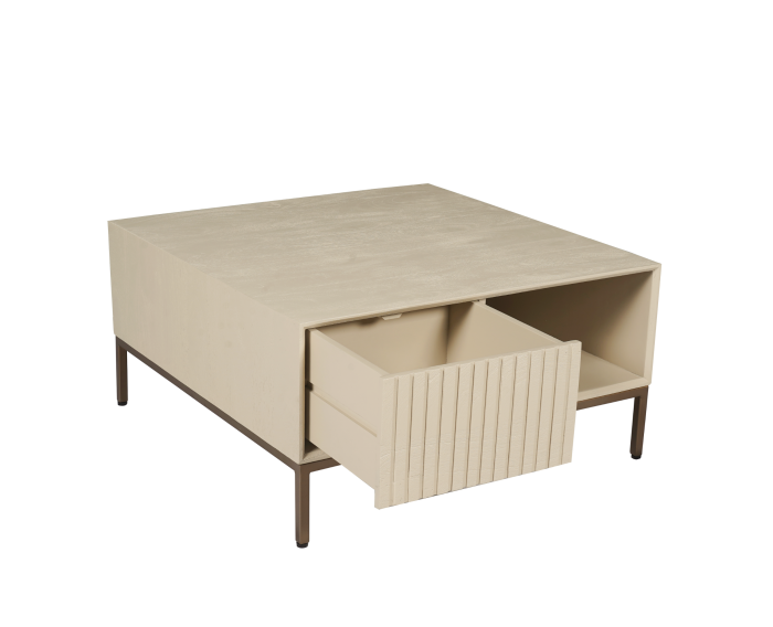 Salontafel Madison Sand | 80 cm | Vierkant