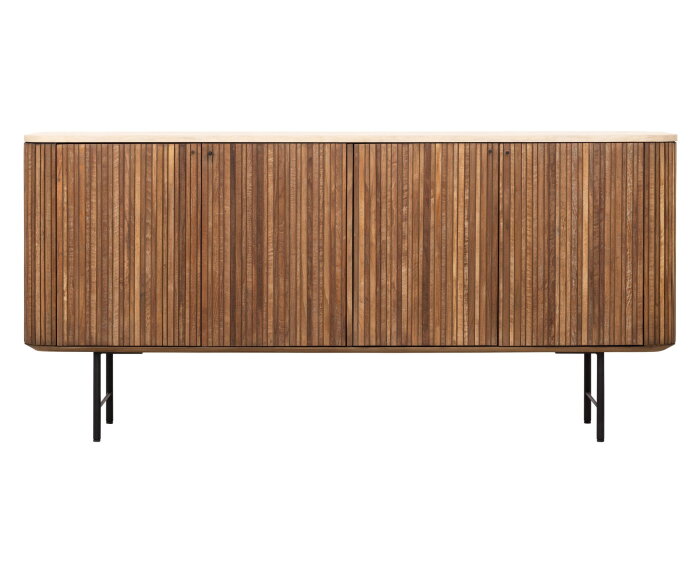 Dresser Lagoon, 4 doors,85x180x45 cm, teakwood + mortex