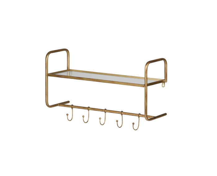 Hatstand Hangende Kapstok Antique Brass - BePureHome