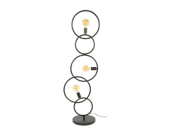 Vloerlamp 3L loop - Artic zwart