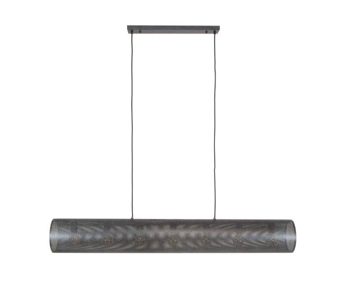 Hanglamp 7L koker XL mesh - Artic zwart