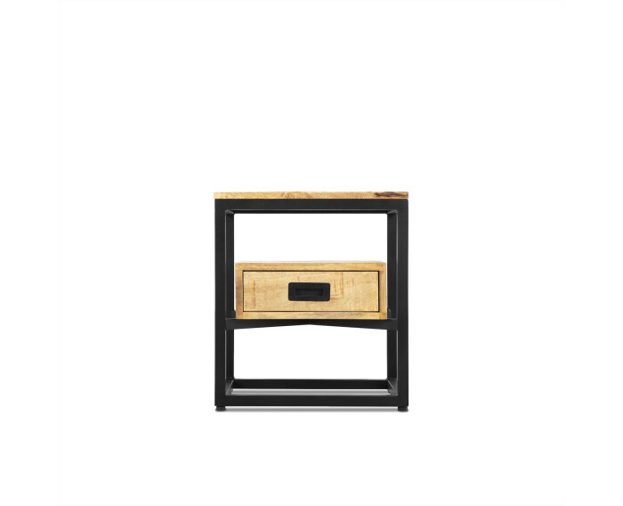 Bijzettafel Len Mangohout & Metaal 1 lade
